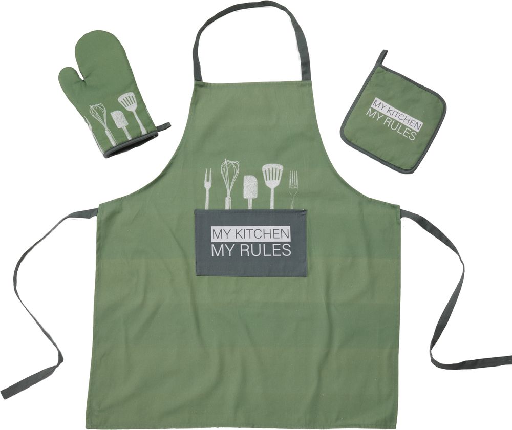 ΣΕΤ ΚΟΥΖΙΝΑΣ DAS HOME KITCHEN LINE 0863 DARK MINT 3TMX