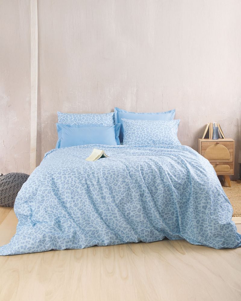 ΣΕΤ ΣΕΝΤΟΝΙΑ ΥΠΕΡΔΙΠΛΑ RYTHMOS NALA ΜΠΛΕ 230X260CM