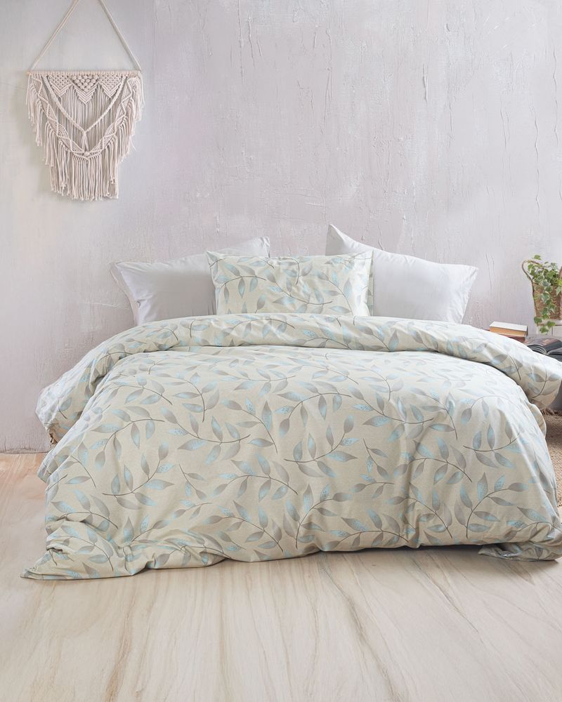 ΣΕΤ ΣΕΝΤΟΝΙΑ ΥΠΕΡΔΙΠΛΑ RYTHMOS DEMETRA ΜΠΕΖ 230X260CM