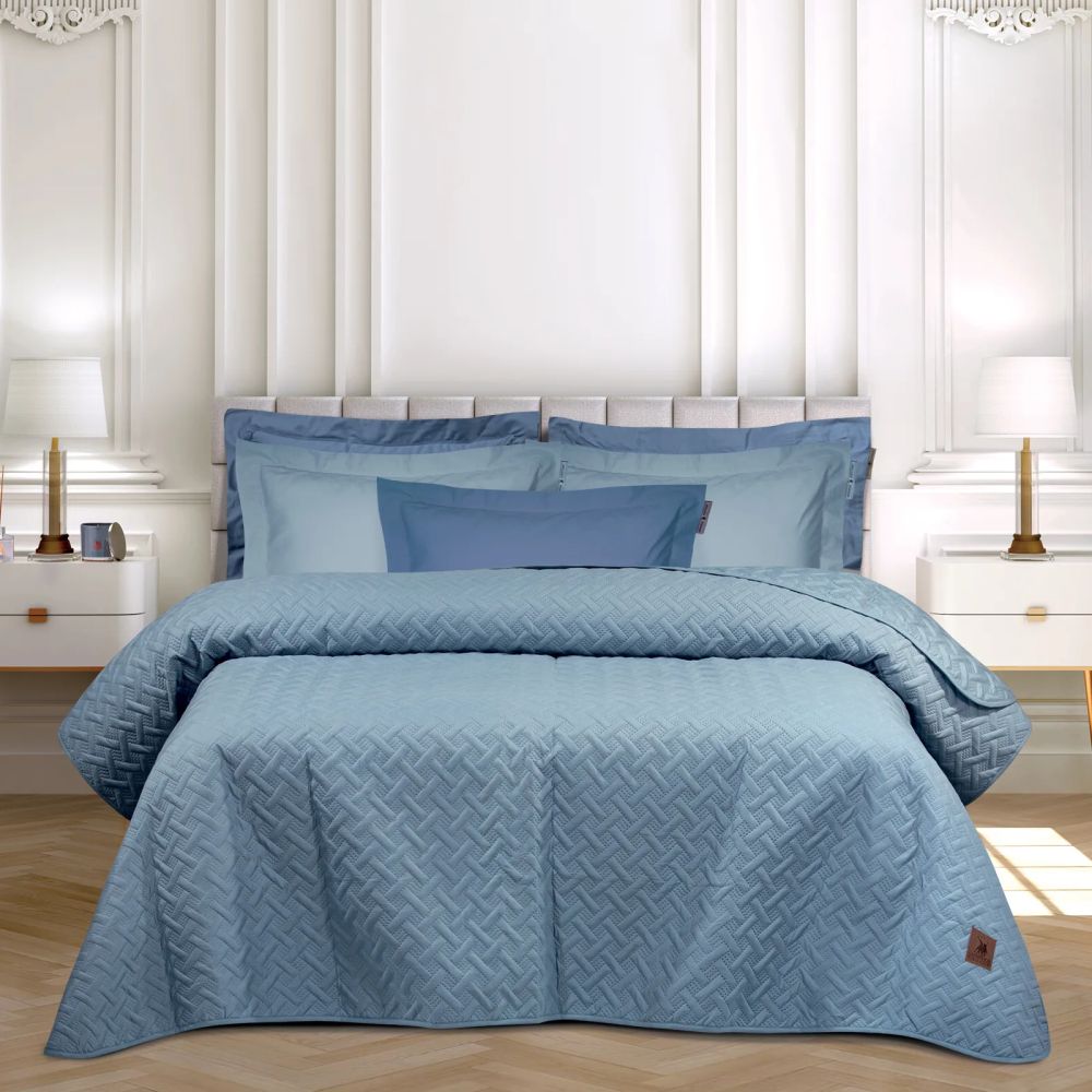 ΚΟΥΒΕΡΛΙ ΥΠΕΡΔΙΠΛΟ GREENWICH POLO CLUB ESSENTIAL 3460 ΜΠΛΕ ΡΑΦ (220Χ240CM)