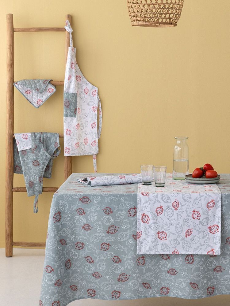 ΤΡΑΠΕΖΟΜΑΝΤΗΛΟ PALAMAIKI HOME TATI ΓΚΡΙ TAT11 150X180CM ΠΑΛΑΜΑΙΚΗ