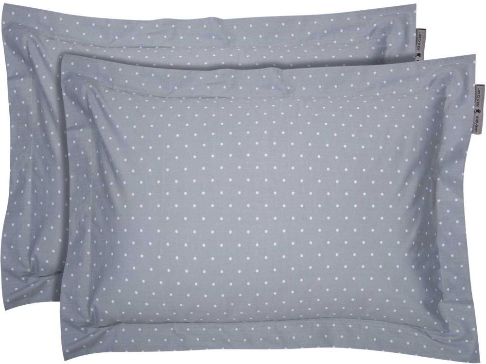ΣΕΤ ΜΑΞΙΛΑΡΟΘΗΚΕΣ GREENWICH POLO CLUB LOFT 2502 ICE GREY 50X70+7CM (2 ΤΜΧ)