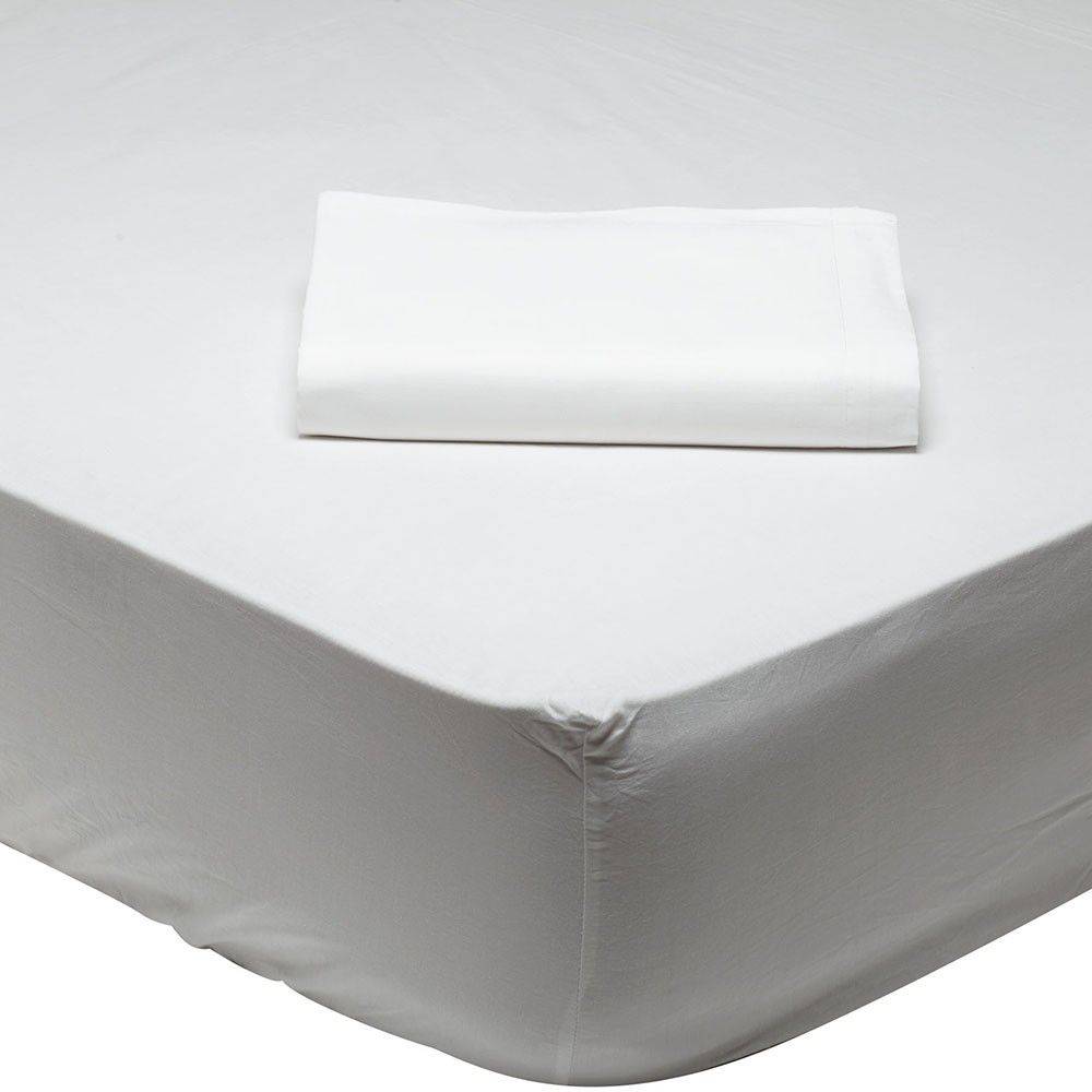ΣΕΝΤΟΝΙ ΜΟΝΟ DAS HOME BEST 1001 ΜΕ ΛΑΣΤΙΧΟ ΛΕΥΚΟ (100X200+35CM) DAS HOME