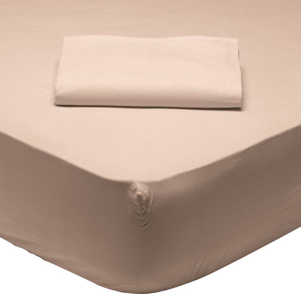 ΣΕΝΤΟΝΙ ΥΠΕΡΔΙΠΛΟ DAS HOME BEST 1002 ΜΕ ΛΑΣΤΙΧΟ ΜΠΕΖ (160X200+35CM) DAS HOME