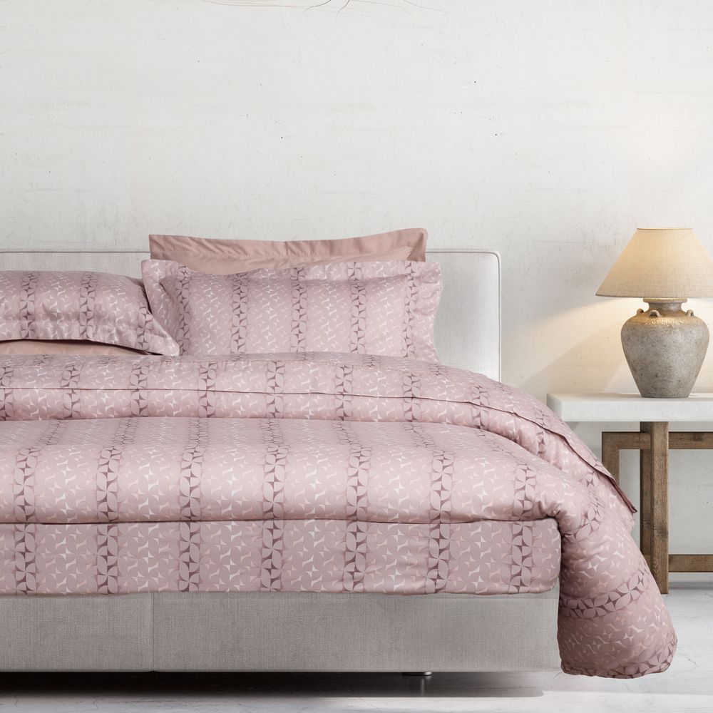 ΣΕΤ ΣΕΝΤΟΝΙΑ KING SIZE DAS HOME EXECUTIVE 1726 ΡΟΖ/ΜΠΕΖ 4ΤΜΧ (260X280CM) DAS HOME