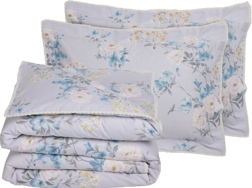 ΣΕΤ ΣΕΝΤΟΝΙΑ KING SIZE DAS HOME PRESTIGE 1710 ΓΚΡΙ/ΛΙΛΑ 4ΤΜΧ (250X270CM) DAS HOME