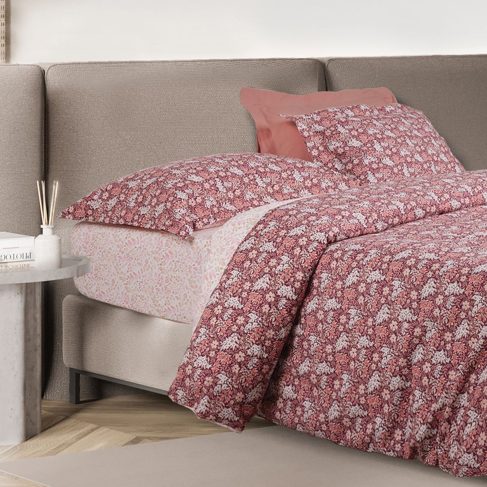 ΣΕΤ ΣΕΝΤΟΝΙΑ ΜΟΝΑ DAS HOME CASUAL 5433 ΜΠΟΡΝΤΩ/ΡΟΖ NUDE 3ΤΜΧ (170X260CM) DAS HOME
