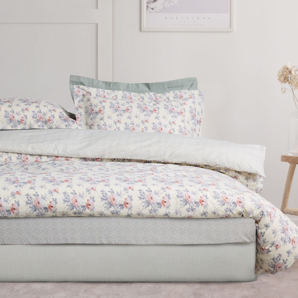 ΣΕΤ ΣΕΝΤΟΝΙΑ ΜΟΝΑ DAS HOME CASUAL 5442 ΓΚΡΙ/ΙΒΟΥΑΡ 3ΤΜΧ (170X260CM) DAS HOME