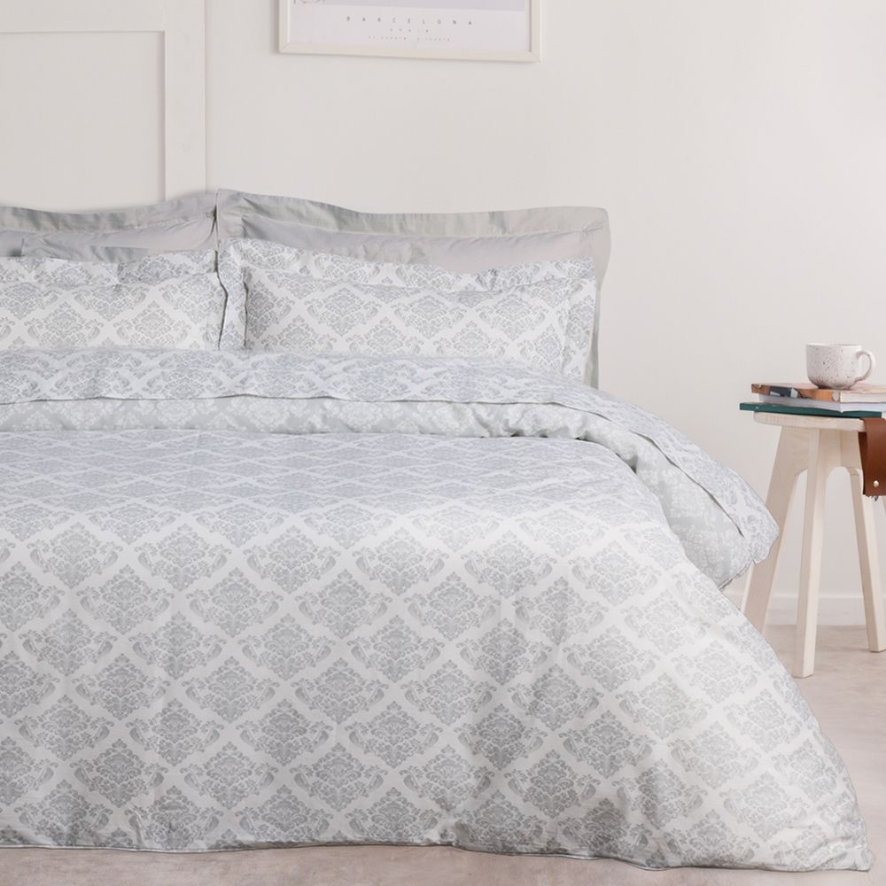 ΣΕΤ ΣΕΝΤΟΝΙΑ ΥΠΕΡΔΙΠΛΑ DAS HOME DAILY 3182 ΕΚΡΟΥ/ΓΚΡΙ 4ΤΜΧ (240X260CM) DAS HOME