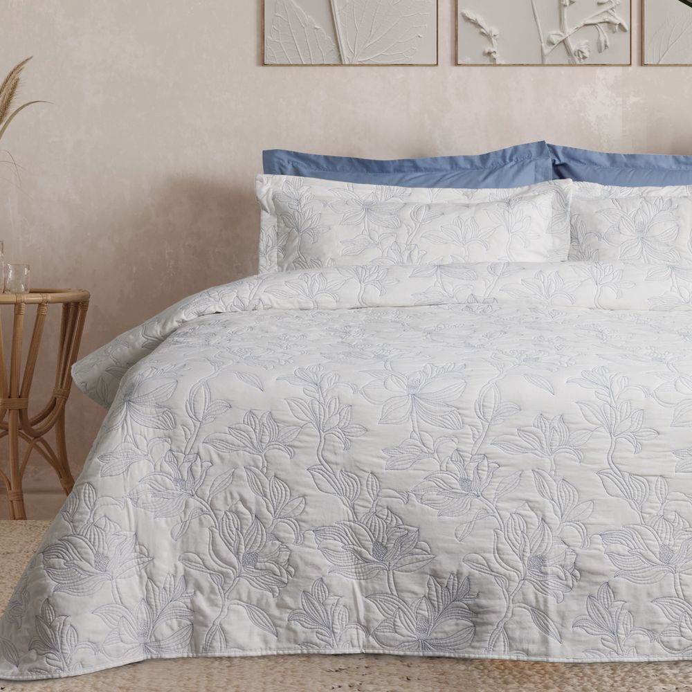 ΚΟΥΒΕΡΛΙ KING SIZE DAS HOME HAPPY 9659 ΛΕΥΚΟ (230X250CM) DAS HOME