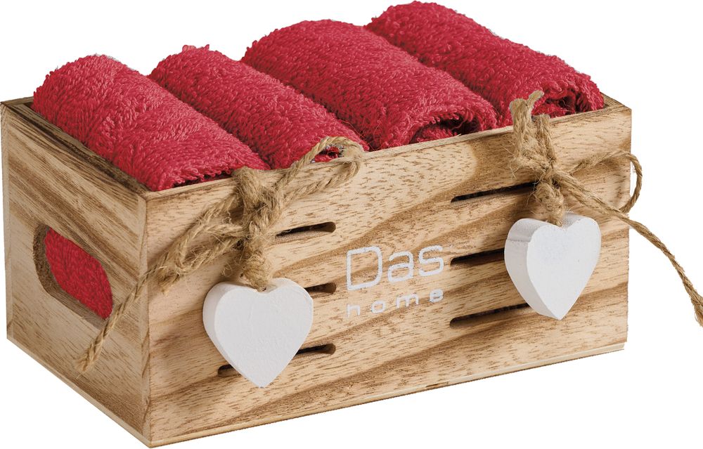 ΣΕΤ ΠΕΤΣΕΤΕΣ DAS HOME SOFT 4009 ΚΟΚΚΙΝΟ 4ΤΜΧ DAS HOME