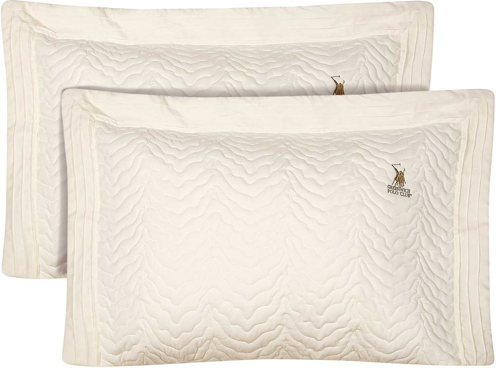 ΜΑΞΙΛΑΡΟΘΗΚΕΣ GREENWICH POLO CLUB CLASSIC 2352 ΕΚΡΟΥ 2ΤΜΧ (50X70+8CM) GREENWICH POLO CLUB
