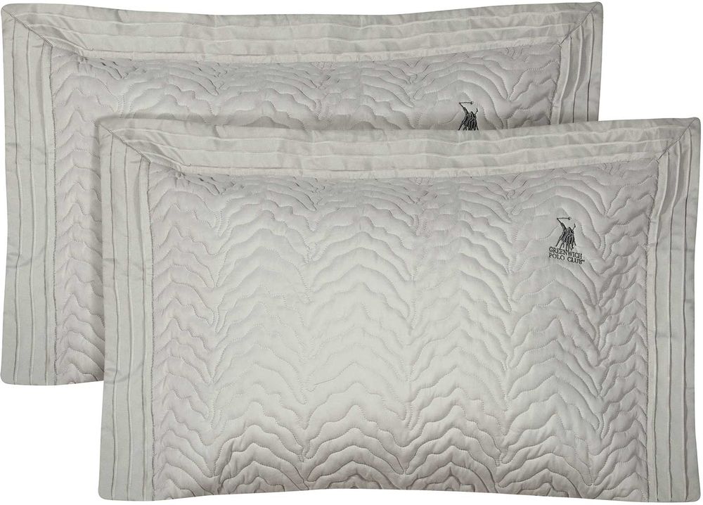 ΜΑΞΙΛΑΡΟΘΗΚΕΣ GREENWICH POLO CLUB CLASSIC 2353 ΓΚΡΙ 2ΤΜΧ (50X70+8CM) GREENWICH POLO CLUB