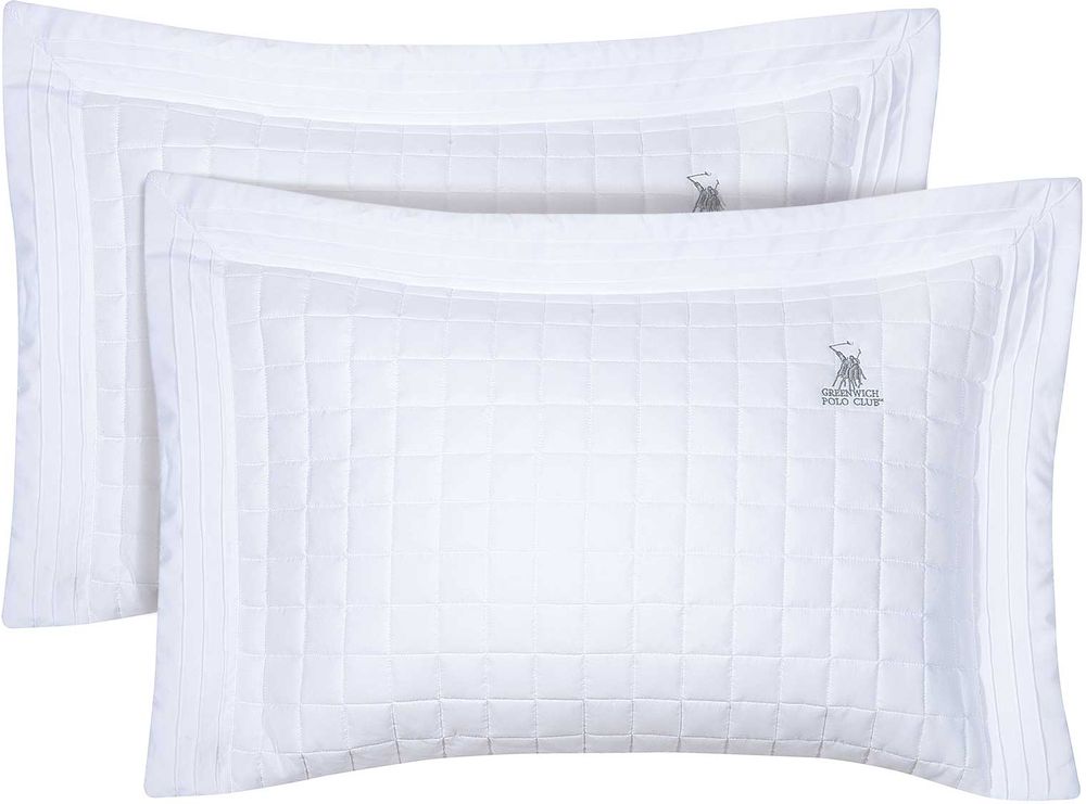 ΜΑΞΙΛΑΡΟΘΗΚΕΣ GREENWICH POLO CLUB CLASSIC 2354 ΛΕΥΚΟ 2ΤΜΧ (50X70+8CM) GREENWICH POLO CLUB