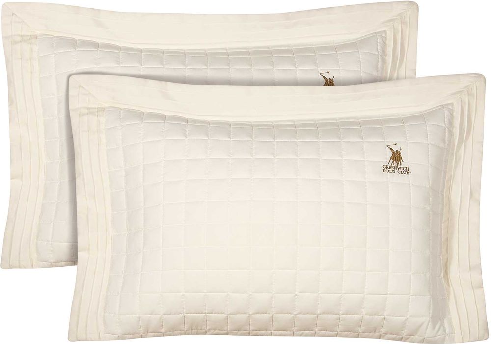 ΜΑΞΙΛΑΡΟΘΗΚΕΣ GREENWICH POLO CLUB CLASSIC 2355 ΕΚΡΟΥ 2ΤΜΧ (50X70+8CM) GREENWICH POLO CLUB