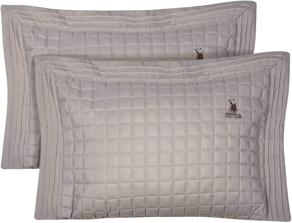 ΜΑΞΙΛΑΡΟΘΗΚΕΣ GREENWICH POLO CLUB CLASSIC 2356 ΓΚΡΙ TAUPE 2ΤΜΧ (50X70+8CM) GREENWICH POLO CLUB