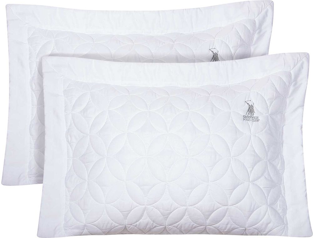 ΜΑΞΙΛΑΡΟΘΗΚΕΣ GREENWICH POLO CLUB CLASSIC 2357 ΛΕΥΚΟ 2ΤΜΧ (50X70+8CM) GREENWICH POLO CLUB