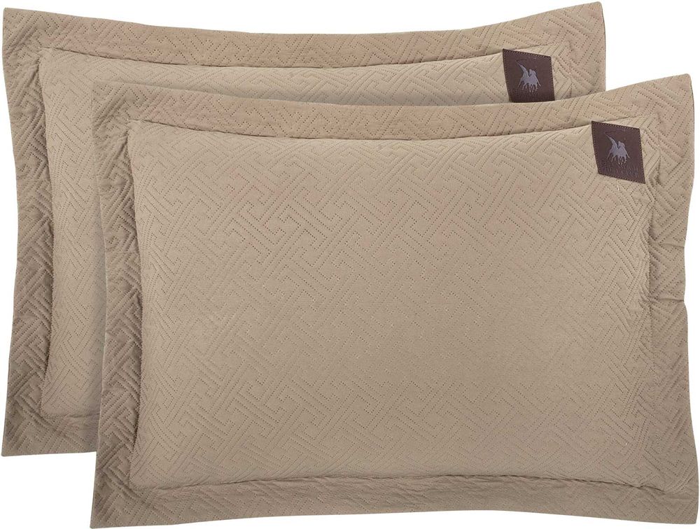 ΜΑΞΙΛΑΡΟΘΗΚΕΣ GREENWICH POLO CLUB ESSENTIAL 4452 ΚΑΦΕ TAUPE 2ΤΜΧ (50X70+5CM) GREENWICH POLO CLUB