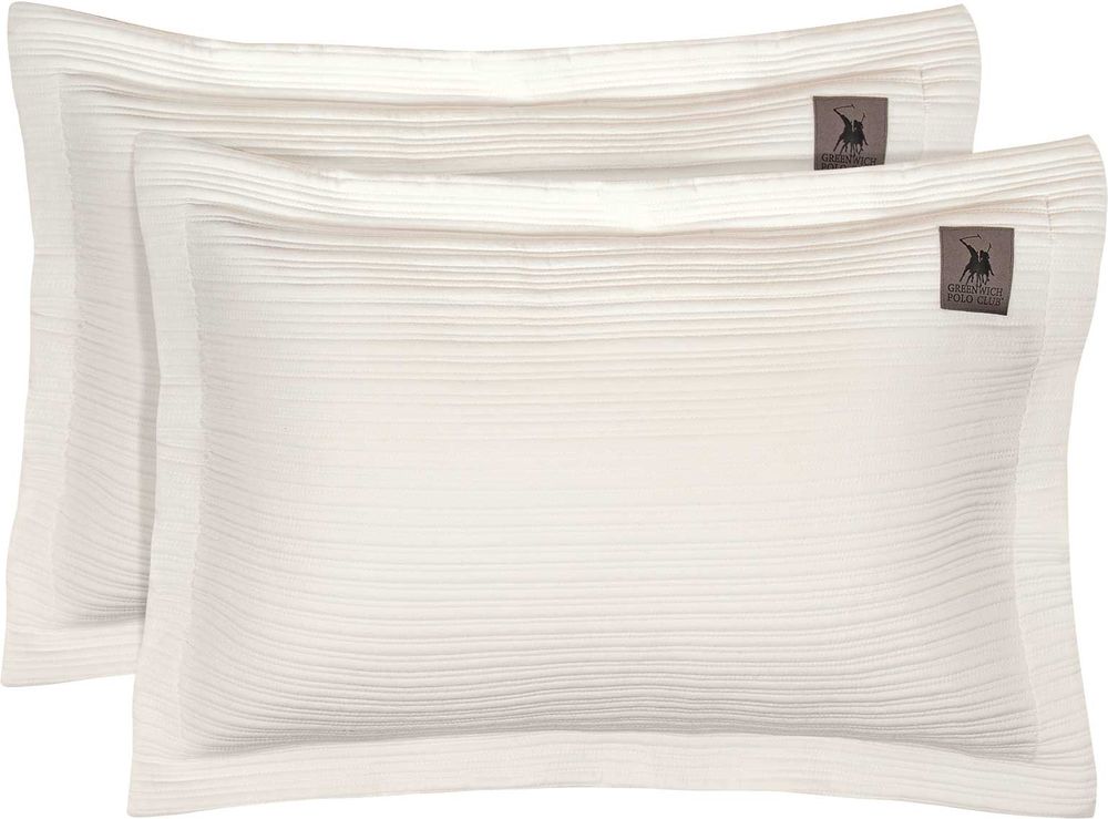 ΜΑΞΙΛΑΡΟΘΗΚΕΣ GREENWICH POLO CLUB ESSENTIAL 4453 ΛΕΥΚΟ 2ΤΜΧ (50X70+5CM) GREENWICH POLO CLUB