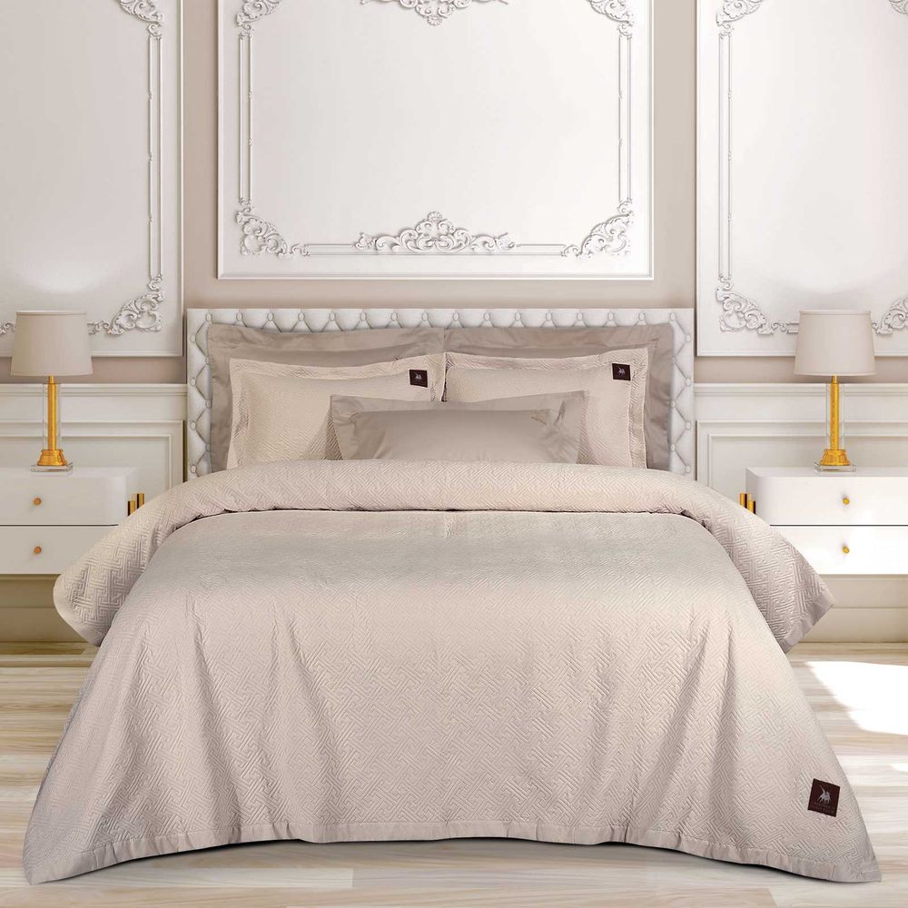ΚΟΥΒΕΡΛΙ KING SIZE GREENWICH POLO CLUB ESSENTIAL 4451 ΜΠΕΖ (240X250CM) GREENWICH POLO CLUB