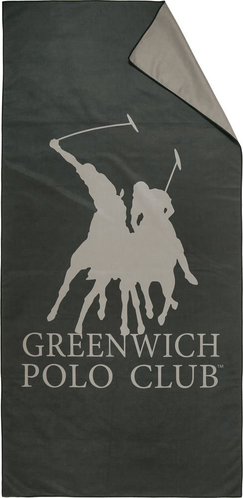 ΠΕΤΣΕΤΑ ΘΑΛΑΣΣΗΣ GREENWICH POLO CLUB ESSENTIAL 5214 2ΟΨΕΩΝ ΜΑΥΡΟ/ΓΚΡΙ (80X170CM)