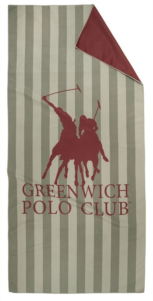 ΠΕΤΣΕΤΑ ΘΑΛΑΣΣΗΣ GREENWICH POLO CLUB ESSENTIAL 5218 2ΟΨΕΩΝ CORAL/ΠΡΑΣΙΝΟ (80X170CM)