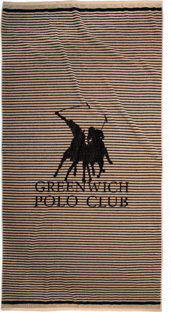 GREENWICH POLO CLUB ΠΕΤΣΕΤΑ ΘΑΛΑΣΣΗΣ GREENWICH POLO CLUB ESSENTIAL 5236 ΜΠΕΖ TAUPE (90X180CM)