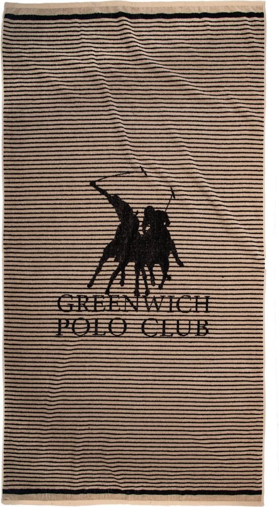 GREENWICH POLO CLUB ΠΕΤΣΕΤΑ ΘΑΛΑΣΣΗΣ GREENWICH POLO CLUB ESSENTIAL 5236 ΜΠΕΖ TAUPE (90X180CM)