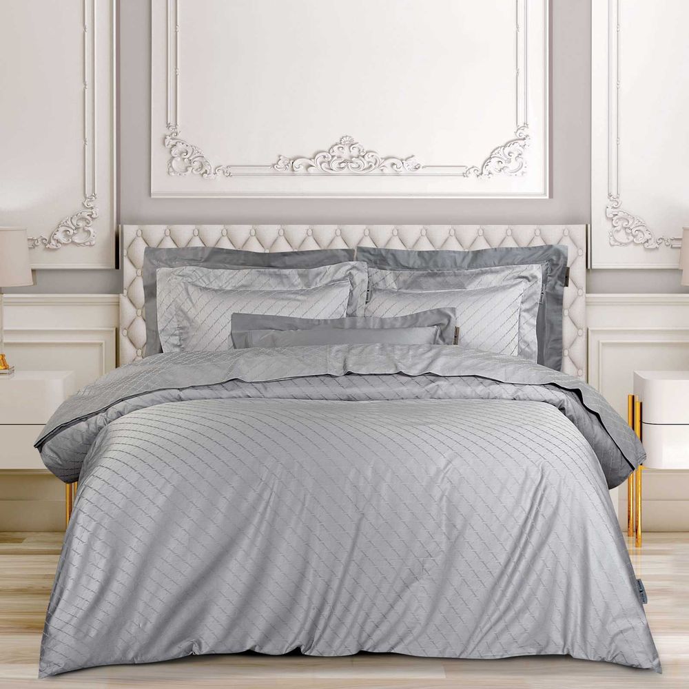ΣΕΤ ΣΕΝΤΟΝΙΑ KING SIZE GREENWICH POLO CLUB CLASSIC 2291 ΜΠΛΕ/ΓΚΡΙ 4ΤΜΧ (250X270CM)