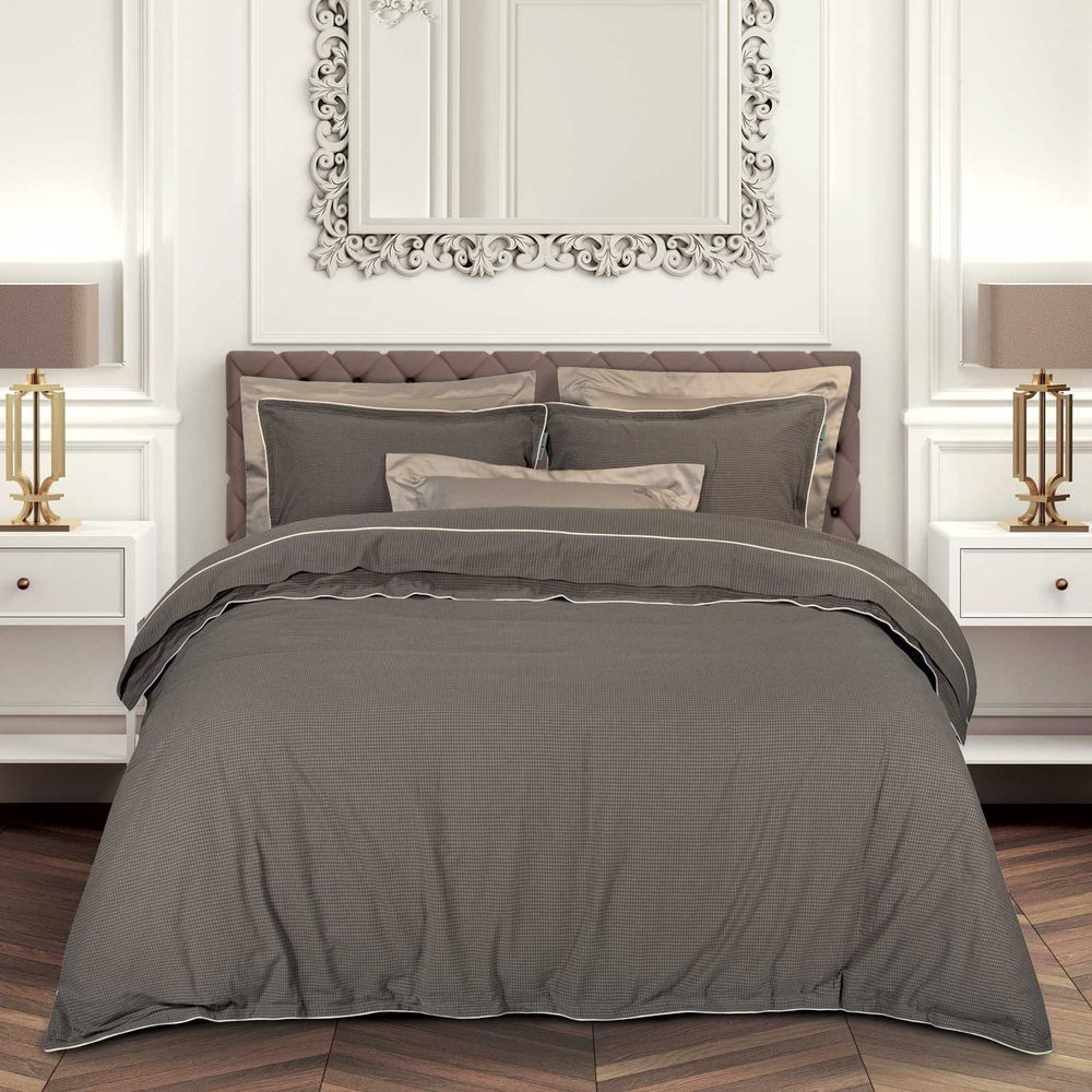 ΣΕΤ ΣΕΝΤΟΝΙΑ KING SIZE GREENWICH POLO CLUB ESSENTIAL 2375 ΚΑΦΕ TAUPE 4ΤΜΧ (250X270CM)