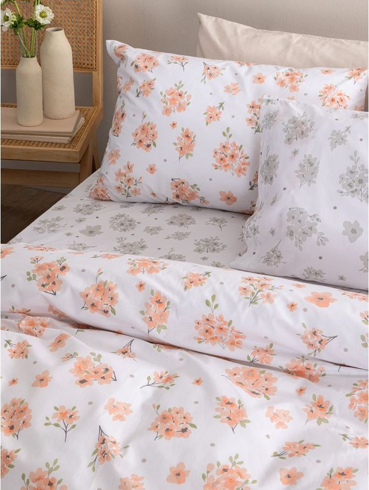ΣΕΤ ΣΕΝΤΟΝΙΑ MONA PALAMAIKH HOME FASHION LIFE FL6295 ΠΟΡΤΟΚΑΛΙ/ΓΚΡΙ (170X260CM)