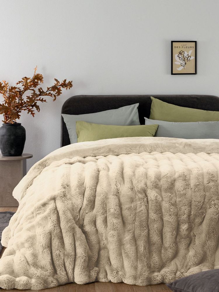 ΚΟΥΒΕΡΤΟΠΑΠΛΩΜΑ ΥΠΕΡΔΙΠΛΟ PALAMAIKH HOME COMFO ΕΚΡΟΥ (220X240CM)
