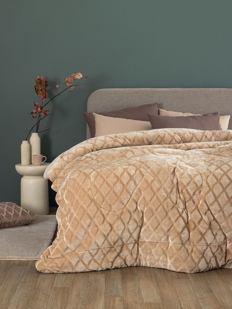 ΚΟΥΒΕΡΤΟΠΑΠΛΩΜΑ ΥΠΕΡΔΙΠΛΟ PALAMAIKH HOME NADINE/5 ΜΠΕΖ (220X240CM)