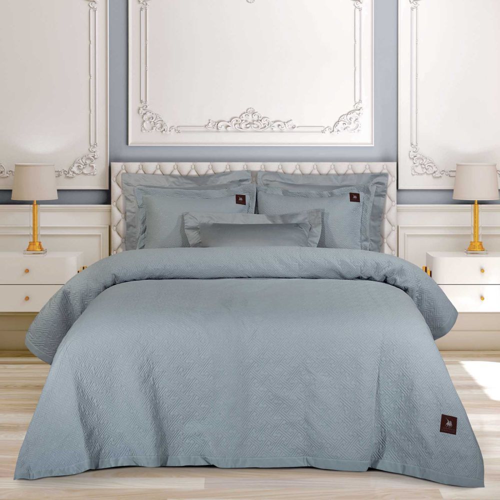ΚΟΥΒΕΡΛΙ KING SIZE GREENWICH POLO CLUB ESSENTIAL 4450 GREY (240X250CM) GREENWICH POLO CLUB