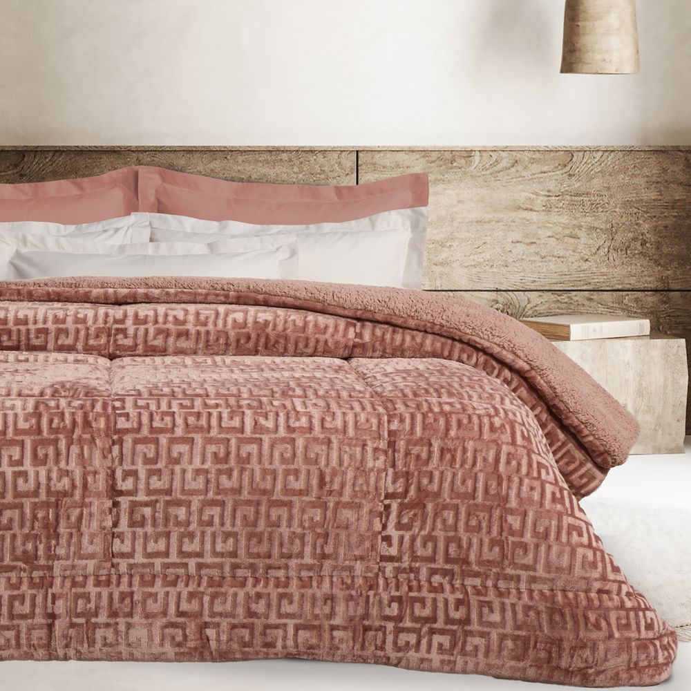 ΚΟΥΒΕΡΤΟΠΑΠΛΩΜΑ ΥΠΕΡΔΙΠΛΟ DAS HOME SHERPA 1391 NUDE (220X240CM)