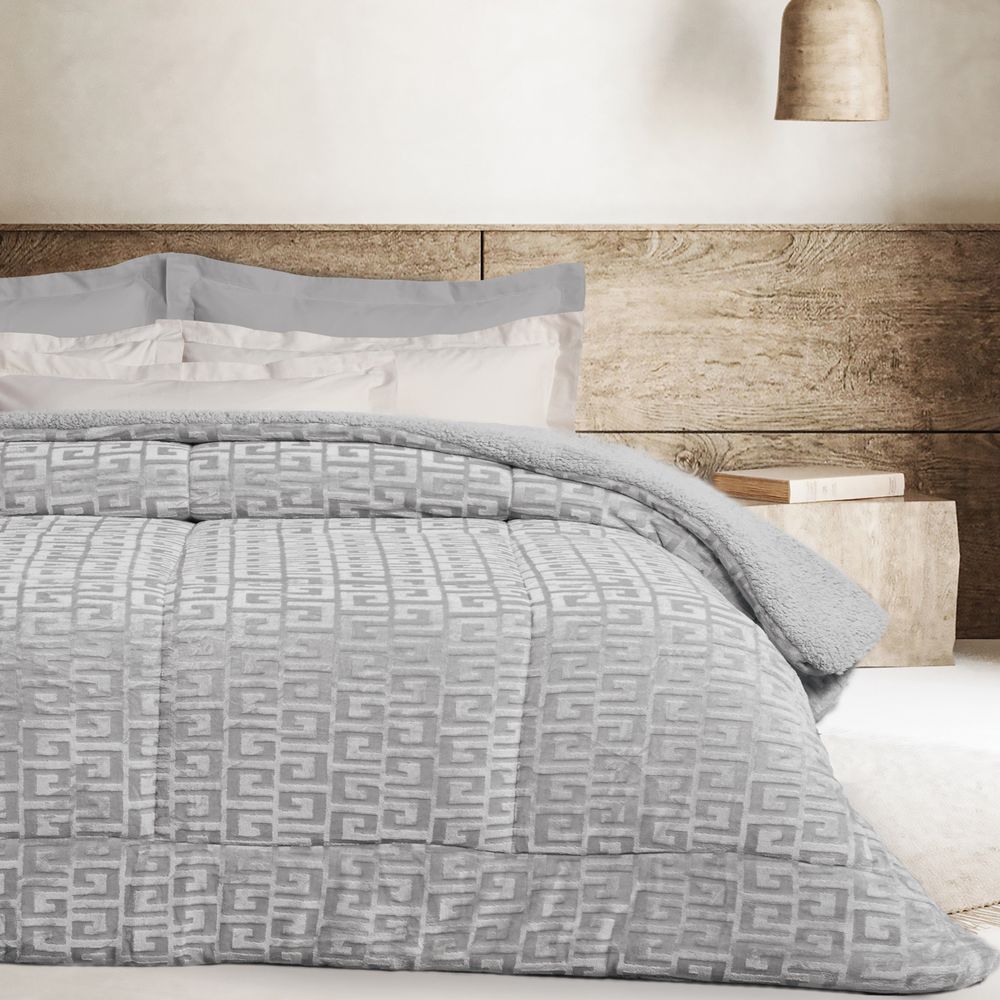 ΚΟΥΒΕΡΤΟΠΑΠΛΩΜΑ ΥΠΕΡΔΙΠΛΟ DAS HOME SHERPA 1392 GREY (220X240CM)