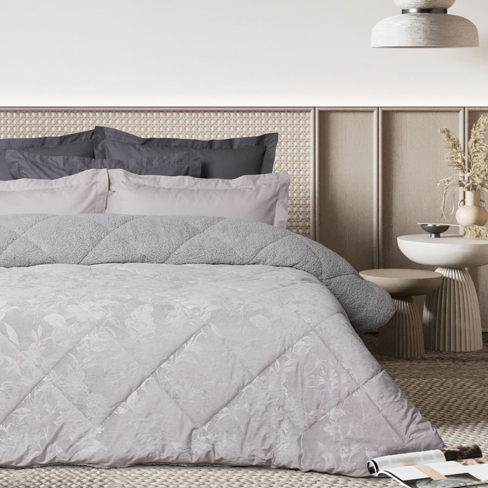 ΚΟΥΒΕΡΤΟΠΑΠΛΩΜΑ ΜΟΝΟ DAS HOME 1376 GREY (160X220CM)