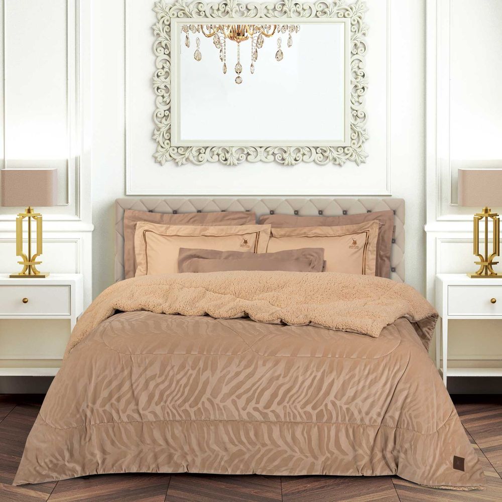 ΚΟΥΒΕΡΤΟΠΑΠΛΩΜΑ KING SIZE GREENWICH POLO CLUB SHERPA 4434 BEIGE (240X250CM)