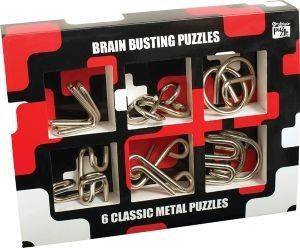 6 CLASSIC METAL PUZZLES