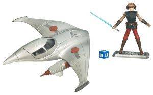 STAR WARS CLONE WARS NABOO STAR SKIFF WITH ANAKIN SKYWALKER