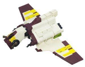 STAR WARS TRANSFORMERS CROSSOVERS YODA TO REPUBLIC ATTACK SHUTTLE