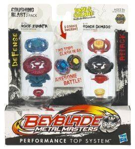 BEYBLADE FUSION BATTLE TOP FACE OFF ATTACK ROCK ZURAFA AND TORCH GEMIOS