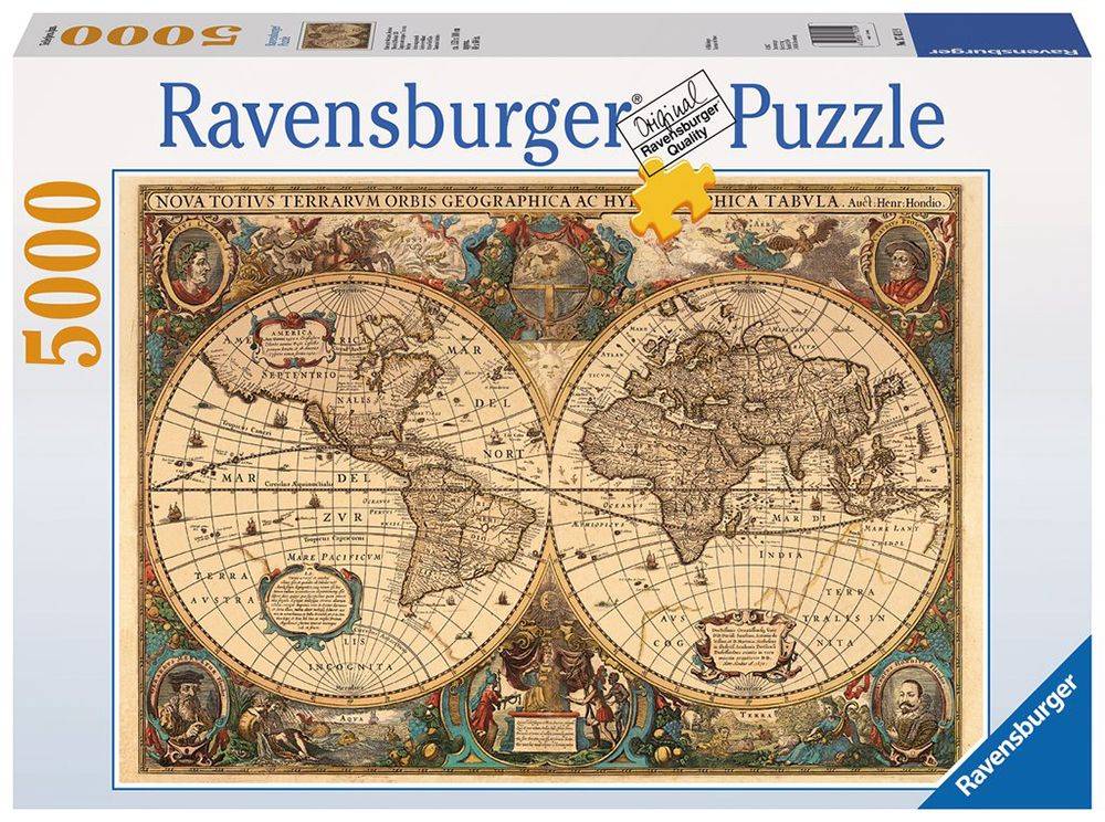 ΙΣΤΟΡΙΚΟΣ ΧΑΡΤΗΣ RAVENSBURGER- 5000 ΚΟΜΜΑΤΙΑ RAVENSBURGER