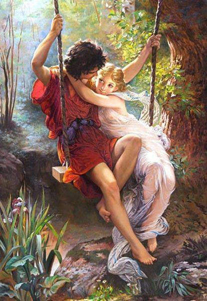 COPY OF &amp;quot;SPRINGTIME&amp;quot;, PIERRE-AUGUSTE COT 1000 ΚΟΜΜΑΤΙΑ