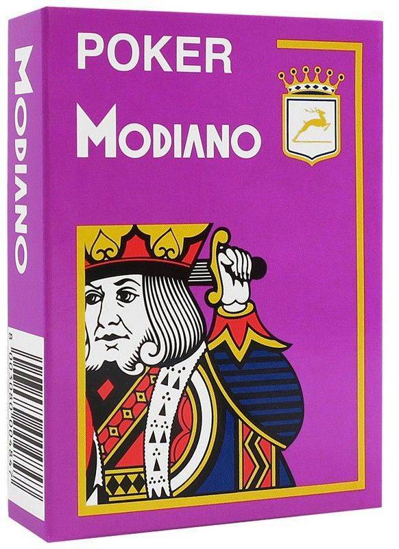 ΤΡΑΠΟΥΛΑ ΠΛΑΣΤΙΚΗ MODIANO TEXAS POKER 4 JUMBO ΜΩΒ MODIANO