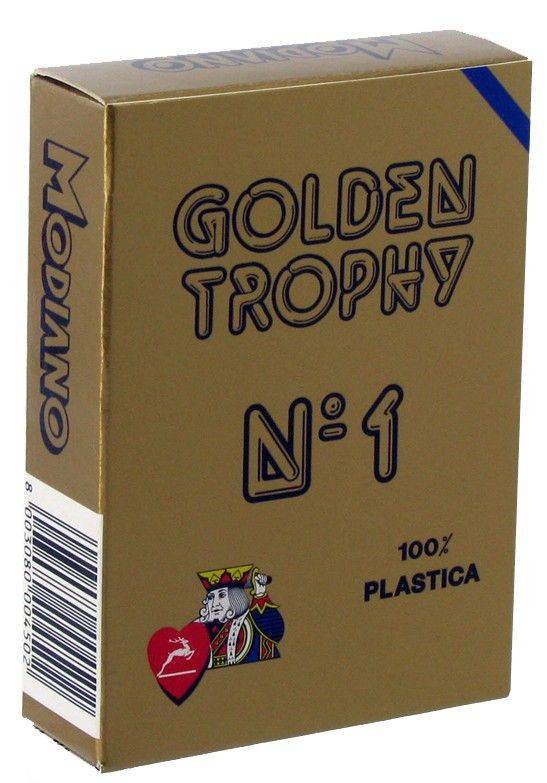 ΤΡΑΠΟΥΛΑ ΠΛΑΣΤΙΚΗ MODIANO GOLDEN TROPHY ΜΠΛΕ