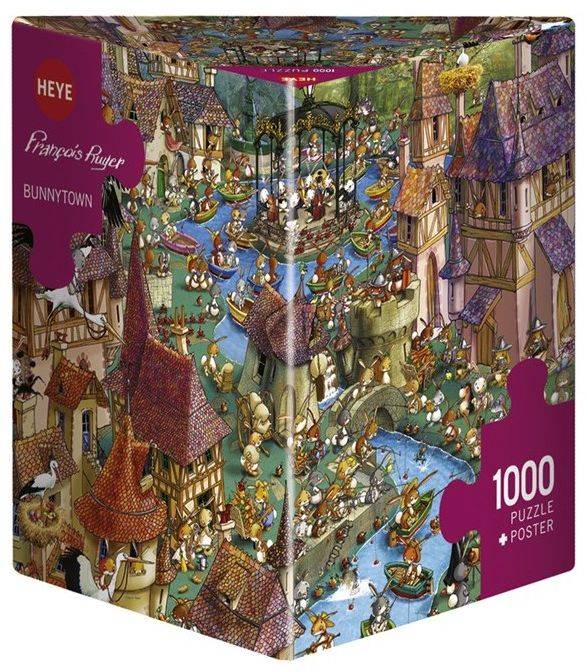 BUNNYTOWN 1000 ΚΟΜΜΑΤΙΑ ΤΡΙΓΩΝΟ ΚΟΥΤΙ (29496) HEYE
