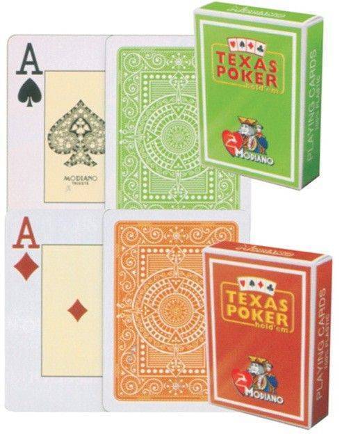 ΤΡΑΠΟΥΛΑ ΠΛΑΣΤΙΚΗ MODIANO TEXAS POKER 2 JUMBO ΠΡΑΣΙΝΟ ΑΝΟΙΧΤΟ