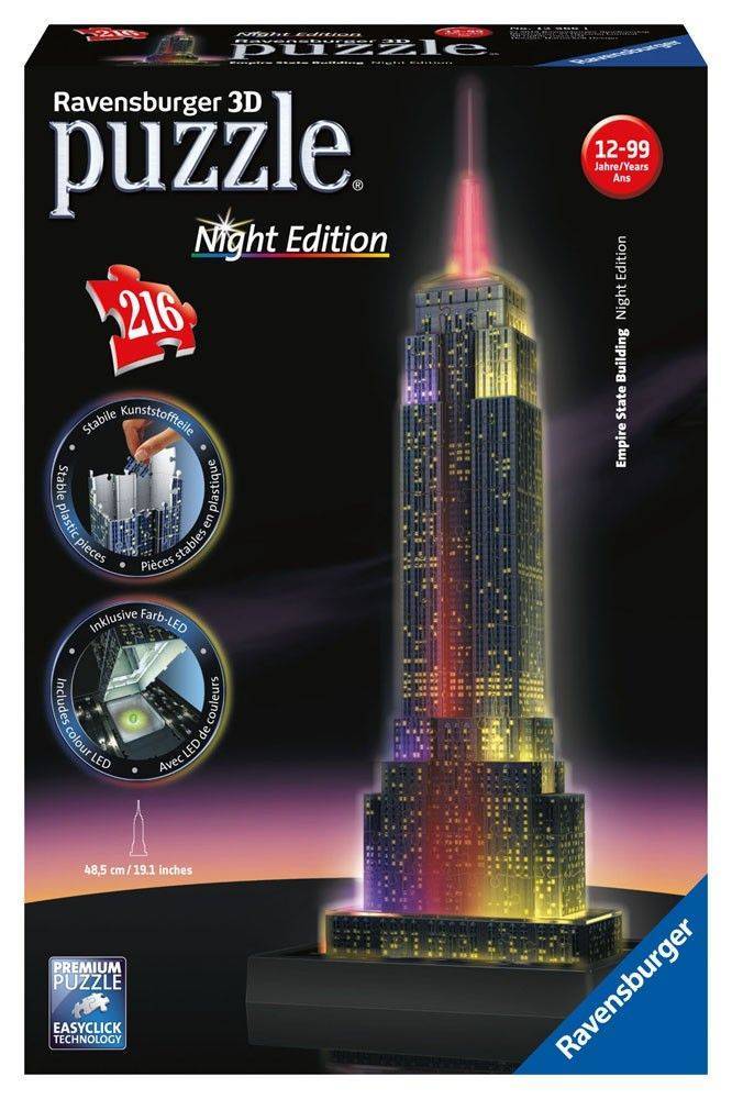 EMPIRE STATE BUILDING RAVENSBURGER NIGHT EDITION 216 ΚΟΜΜΑΤΙΑ RAVENSBURGER