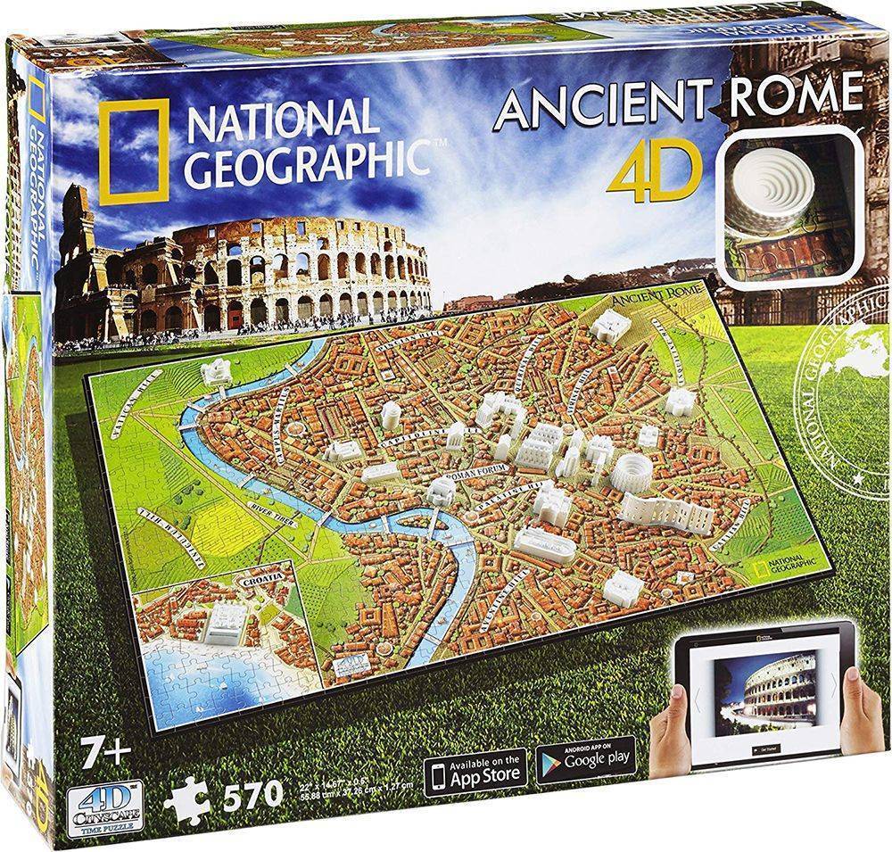 PUZZLE 4D NATIONAL GEOGRAPHIC CIVILIZATIONS ΡΩΜΗ 600 ΚΟΜΜΑΤΙΑ